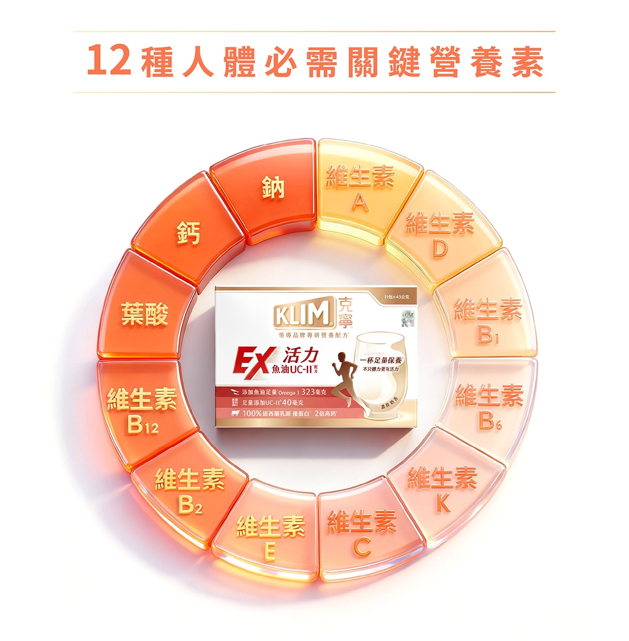 12種人體必需關鍵營養素