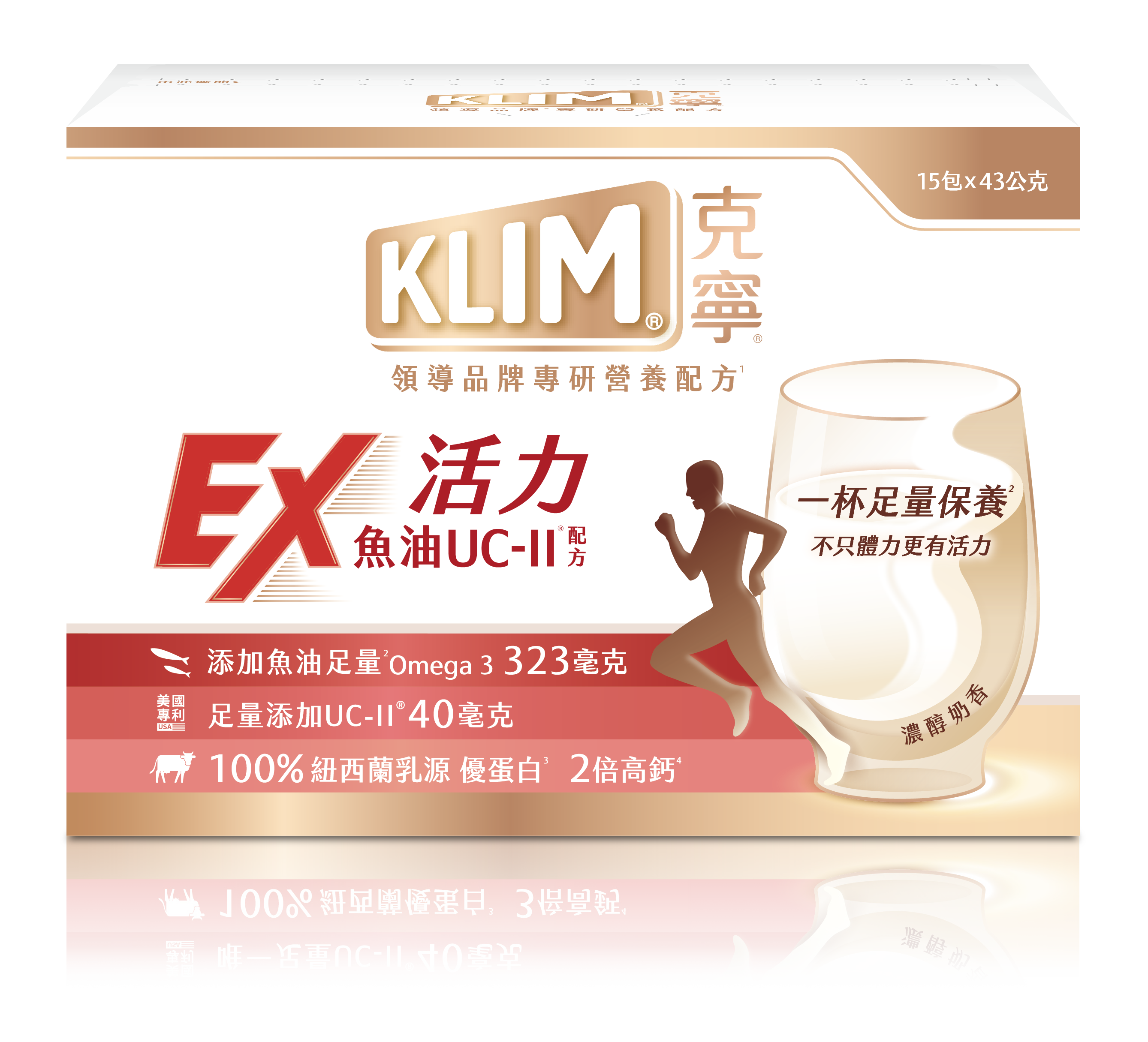 克寧活力EX魚油UC-II配方