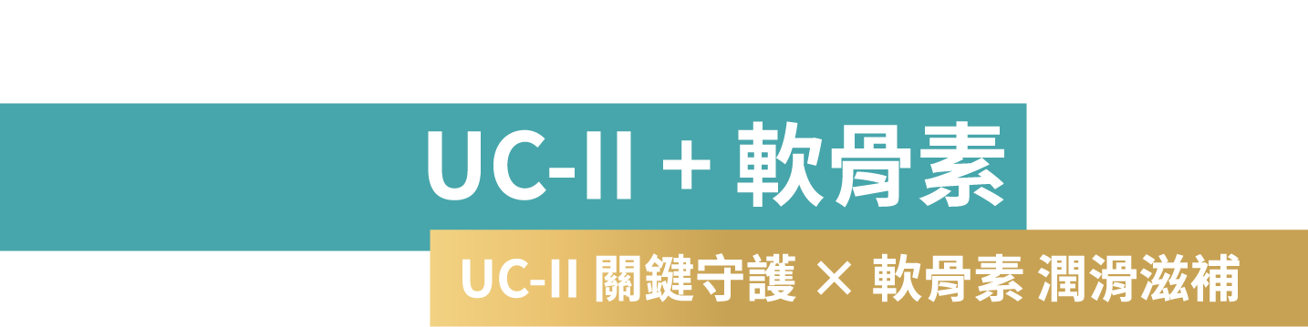 足量40毫克UC-II + 軟骨素成分